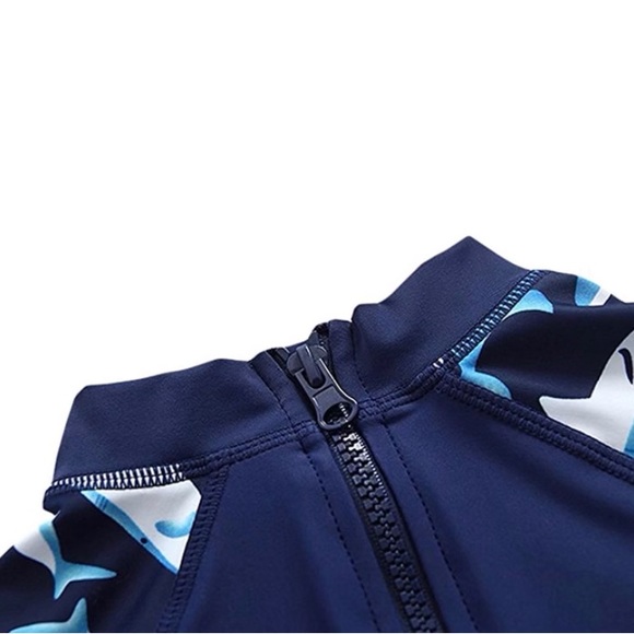 Yober Baby Boys Kids Swimsuit One Piece Toddlers Zipper Bathing Suit Swimwear - Picture 5 of 9